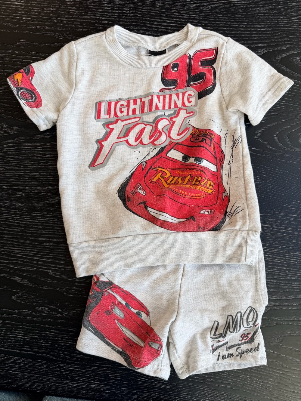 Disney Lightning McQueen shirt & shorts set